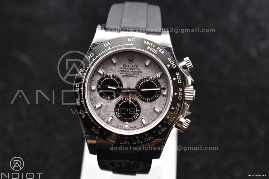 Rubber Gray QF 788 Dial Daytona Unisex Oysterflex Strap Best on 1:1 Edition SA 116519 0908